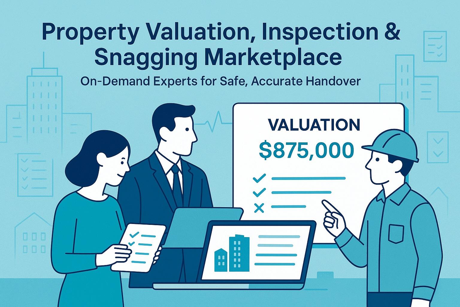 Property Valuation, Inspection & Snagging Marketplace